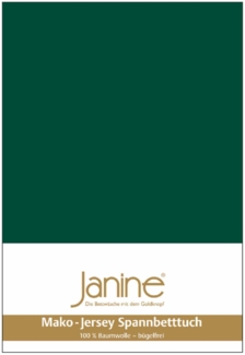 Janine Mako Jersey Spannbetttuch Bettlaken 180 - 200 x 200 cm OVP 5007 677 waldgrün
