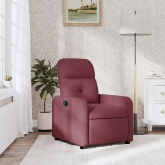 vidaXL Relaxsessel Weinrot Stoff 374200