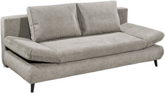 Schlafsofa >SUNNY Lux. 3DL Schlafsofa< Liegefläche 140x210cm, in taupe - 212x76x101 (BxHxT)