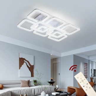 Euroton LED Deckenleuchte LED Deckenlampe Lampe Fernbedienung Lichtfarbe/Helligkeit einstellbar, LED fest integriert, mit Fernbedienung kaltweiß-neutalweiß -warmweiß, 7000k-3000k stufenlos einstellbar