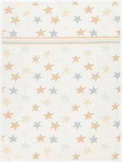 Feiler Babydecke Stars & Stripes weiß|75x100 cm