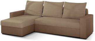 Livio, Ecksofa, Eckcouch, Beige