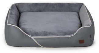 RAIKOU Hundematte Hundebett in 3 Größen und 6 Farben – rutschfest, waschbar, hoher Rand, waschbar,flauschig weich