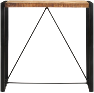 vidaXL Bartisch 110x55x110 cm Massives Raues Mangoholz 351717