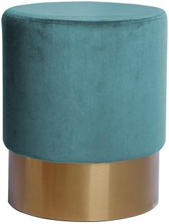 Pouf Jalma klein rund 100 Türkis