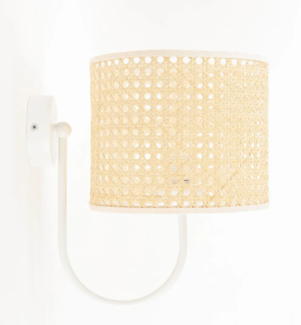 Rattan Wandleuchte