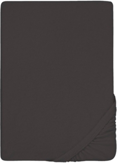 biberna Frottee-Stretch-Spannbetttuch 0012344, titanium, 1x 90x190 cm - 100x200 cm
