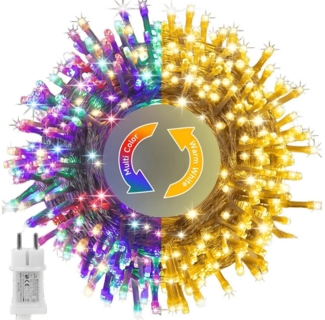 Diyarts LED-Lichterkette, 300-flammig, 30m Länge, 11 Modi, IP44 wasserdicht, energiesparend, Fernbedienung