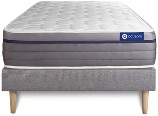 Actilatex zen matratze 80x190 cm + Bettgestell mit lattenrost - Dicke : 26cm - Latex und Memory-schaum - H3