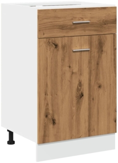 vidaXL Schubunterschrank Lyon Artisan-Eiche 50x46x81,5 cm Holzwerkstoff 856087