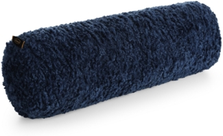 Kissenbezug Bouclee 10 E 45x15 blau Nackenkissen Dekokissen