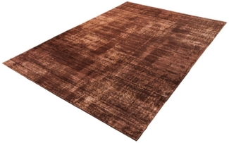 riess-ambiente Designteppich SOFT TOUCH 230x160 cm kupfer braun · Indoor Kurzflor-Teppich, rechteckig, Höhe: 7 mm, Wohnzimmer · Fußbodenheizung-geeignet · pflegeleicht · modernes Design
