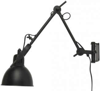 Ib Laursen - Wandlampe Wandleuchte Lampe Metall Schwarz 25W Beweglich 2852-24