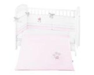 Kikkaboo Babybettwäsche Set Dream Big 3-teilig Decke 135 x 95 für Bett 140 x 70 rosa