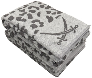 Sansibar Sylt Duschtücher 2 teiliges Duschtuch Set LEO mit modernem Design, 90x160 cm, (Spar-Set, 2-St), 100% Baumwolle, langlebig, saugstark, leicht gezwirnt