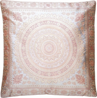 Ruwado Dekokissen - Handgefertigt Kissenbezug aus Indische Banarasi Seide - 40cmx40cm, Handgewebt und Handgenäht aus Indien