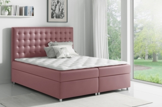 99rooms Fortuna Boxspringbett Velours 200x200 cm Lila