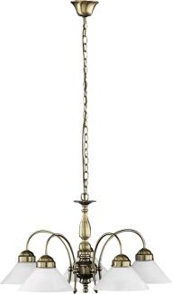 Rabalux Marian Pendelleuchte 5x E27 bronze, weiß