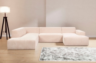 WERK2 Wohnlandschaft Zeus U-Form, Curvy Trend Wohnlandschaft mit urbaner Optik auch in weichem Cord