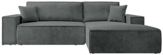 Selsey Ecksofa FARESE NEW, mit Schlaffunktion, Bettkasten und tierfreundlichem Cordbezug, 267 cm