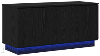 vidaXL TV-Schränk Schwarz Eichen-Optik 100 x 38 x 49 cm Holzwerkstoff 869667