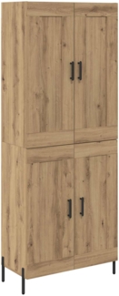 vidaXL Highboard 2 pcs Artisan-Eiche Holzwerkstoff 3415833