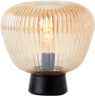 Brilliant Leuchten 80105-86 Tischleuchte Kaizen amber-bernstein schwarz