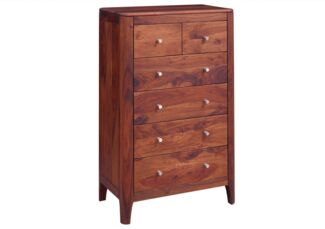 Kommode Sheesham 70x40x115 walnuss geölt BROOKLYN #23