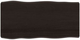 vidaXL Tischplatte 100x50x(2-6) cm Massivholz Behandelt Baumkante 364018