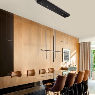 Nova Luce 9088105 ELETTRA LED Pendelleuchte 5-flammig 3000K Schwarz