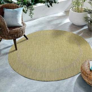 SIMPEX24 Outdoorteppich Unicolor - Einfarbig, Läufer, Höhe: 5 mm, Teppich Wetterfest Balkon Küchenteppich Flachgewebe Sisaloptik