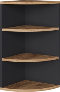 Vicco Eckregal Anthrazit/Goldkraft Eiche 30 x 60 cm, Ecki