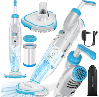 KESSER Poolbodensauger, Poolsauger mit Akku elektrisch Pool Bodensauger Handsauger