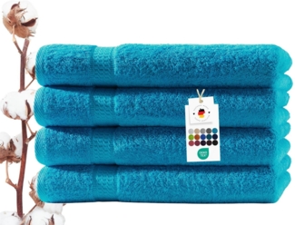 Carpe Sonno Handtuch Set 50x100 cm 100% Baumwolle Handtücher Set 500 g/m2 Frottier Handtuchset, Frottier (Spar-Set, 4-St), Extra Soft & Weich, Saugfähig, Schwer, Atmungsaktiv, schnell trocknend