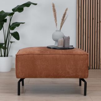 Bronx71 Hocker Kansas Stoff terracotta