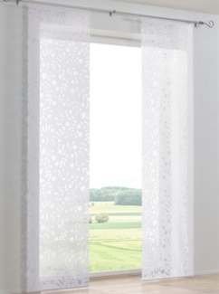 heine Gardine Schiebevorhang, Klettband (2 St), halbtransparent, Schiebevorhang