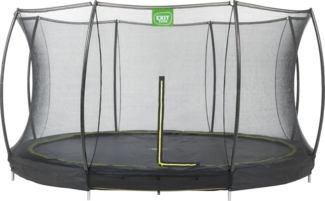 EXIT Silhouette Bodentrampolin ø366cm mit Sicherheitsnetz - schwarz