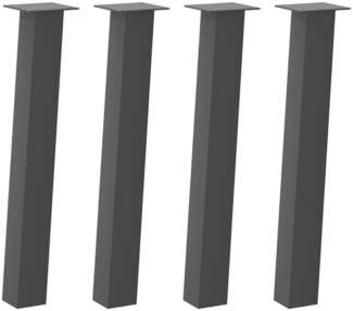vidaXL Konsolentischbeine 4 Stk. Anthrazit 72 cm Stahl 4012506
