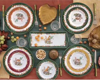 EasyLife Müslischale Forest Dream, Porzellan, Spülmaschinengeeignet, Mehrfarbig, Motiv: Fuchs, Höhe: 7cm