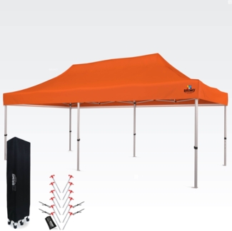 Pavillon 3x6m - ohne Wändeänden - Orange
