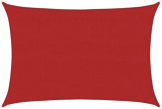 vidaXL Sonnensegel 160 g/m² Rot 4x5 m HDPE 311628