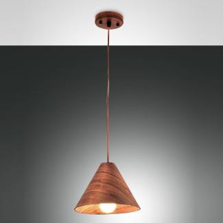 FABAS LUCE No. 3630-40-130 Pendelleuchte Esino 25cm Holz Walnussfarben E27