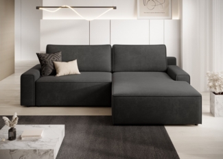 TRENDMANUFAKTUR Ecksofa Challenge, Schlafsofa mit Bettkasten, Couch in L-Form, Breite 245 cm, Recamiere beidseitig montierbar, auch in trendigem Cordstoff