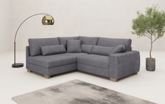 Mr. Couch Ecksofa Helena L-Form, Mit Federkern, wahlweise mit Bettfunktion und Taschenfederkern