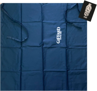 2x Giffard Kellner Schürze Bistroschürze Vorbinder Küchenschürze Kellnerschürze Bistro Gastro blau - ca. 88x88cm