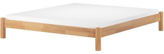 Überlänge-Doppelbett Kingsize-Bett 180x220 Buchebett Massivholz Zubehör wählbar V-60.84-18-220Rollrost und Matratze inkl.