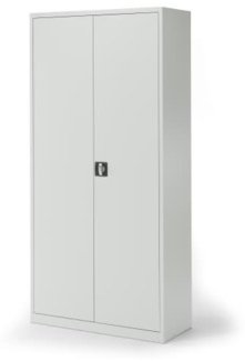 Soennecken Flügeltürenschrank 195x92x50cm lichtgrau Türen lichtgrau