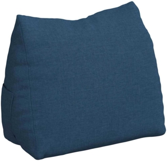 vidaXL Rückenkissen Blau 45 x 20 x 35 cm Stoff 42015010