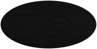 vidaXL Tischplatte Dunkelbraun 80x40x2 cm Massivholz Eiche Oval 4009053