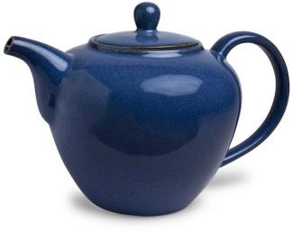 TeaLogic Teekanne Teekanne Matilda Porzellan blau 1,2 L, (1-St), spülmaschinenfest